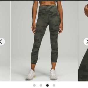 Lululemon Align 23”Camo Green legging